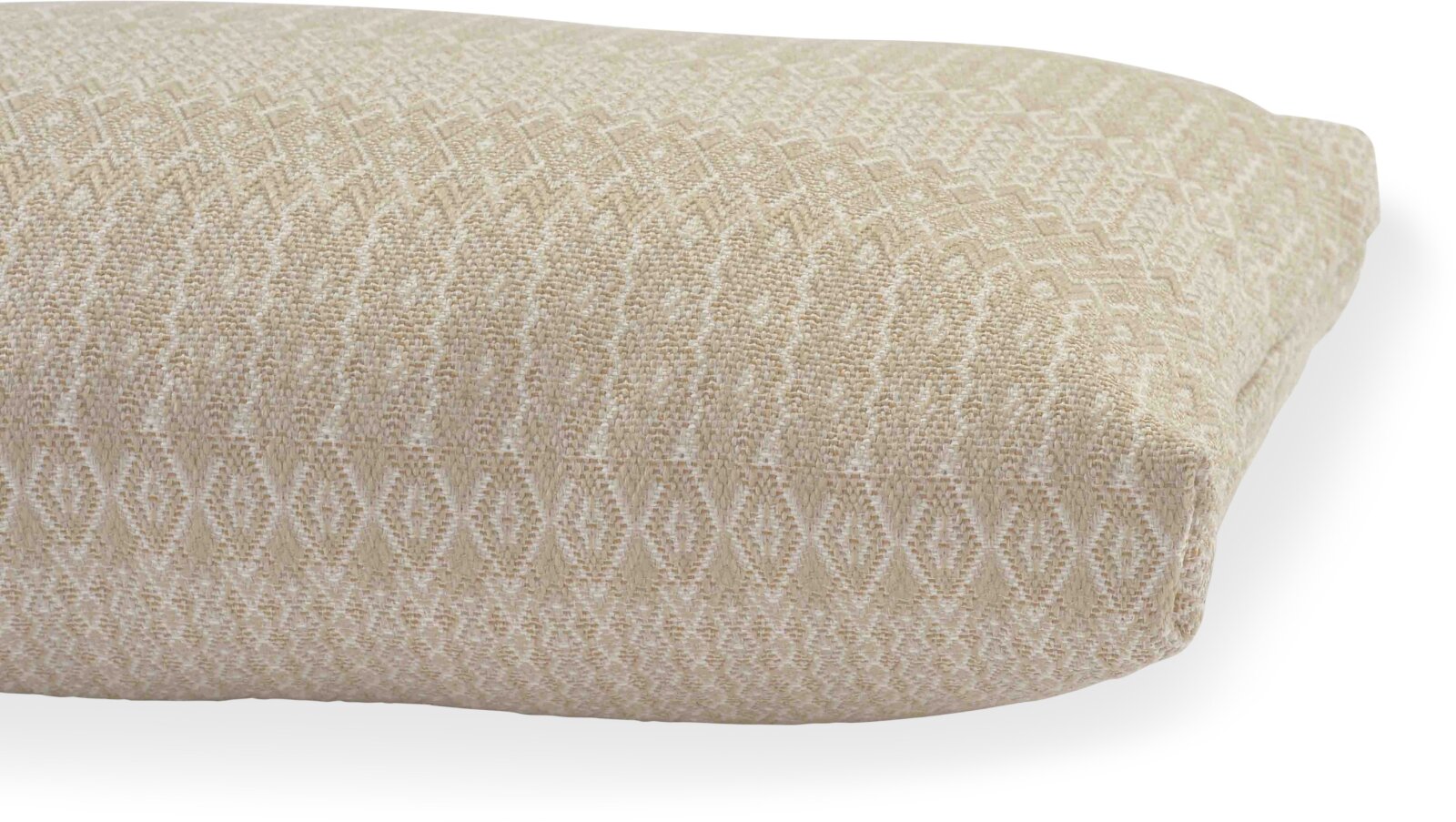 H.O.C.K. Antonella Outdoor Rückenkissen ca. 65x45x6cm abgenähte Kante gemustert natur taupe dolce