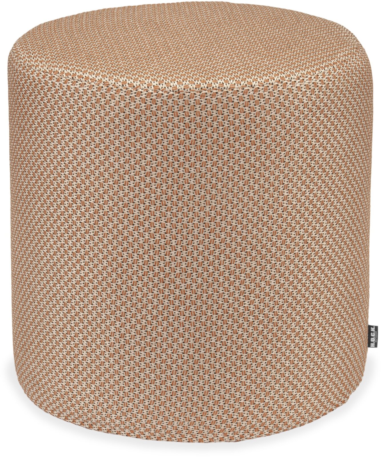H.O.C.K. Linocea Outdoor Hocker Pouf rund ø45x45cm orange col. 402470