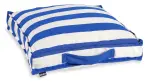 H.O.C.K. Classic Streifen Outdoor Matratzenkissen 50x50x10cm royal blau