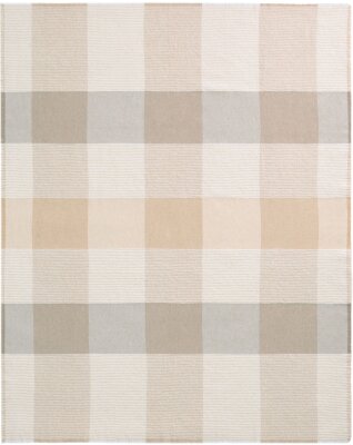 BIEDERLACK Decke Plaid Tagesdecke "White...