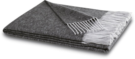 BIEDERLACK  Decke Plaid Tagesdecke "Structure" anthrazit 130x170cm