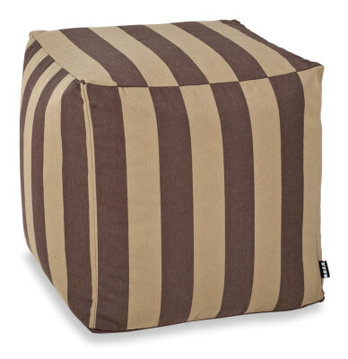 H.O.C.K. Classic Streifen Outdoor Bean Cube Pouf...