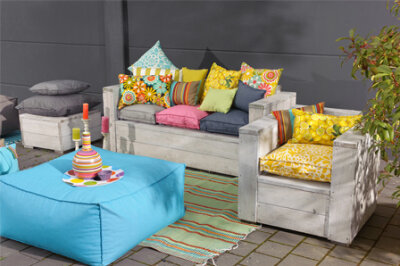 H.O.C.K. Classic Uni Outdoor Kissen 50x50cm tabacco
