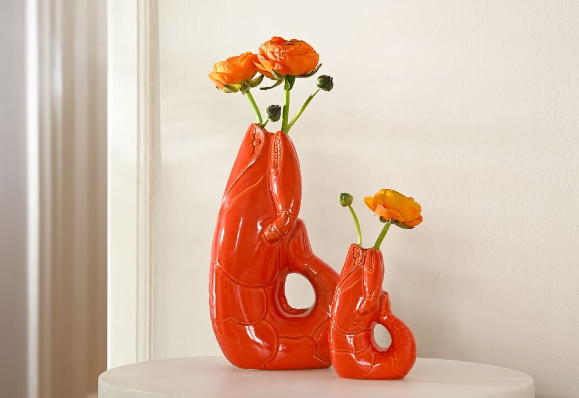 GIFTY Vase klein XS Hummer | orangerot