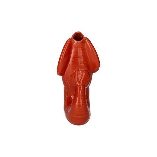 GIFTY Vase S Hummer | orangerot