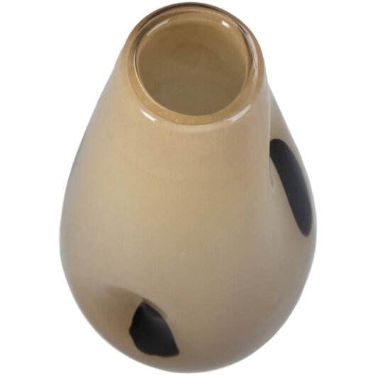 KRST Vase beige gefleckt ca. 12x12x25cm