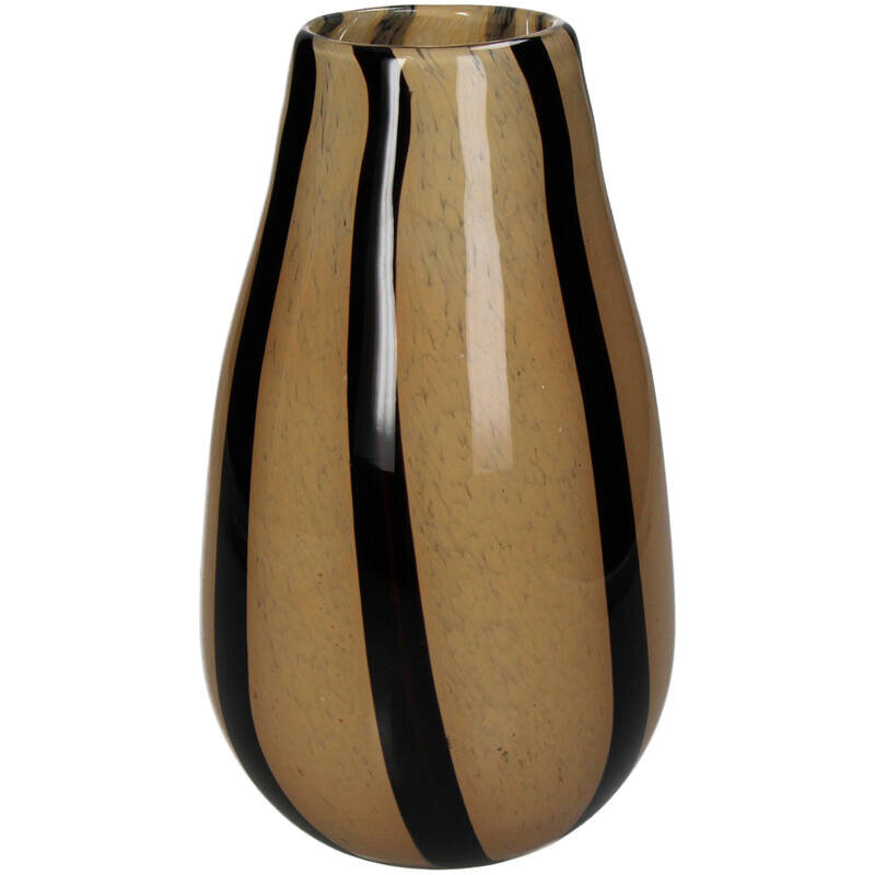 KRST Vase Streifen pfirsischfarben ca. 14x14x23cm