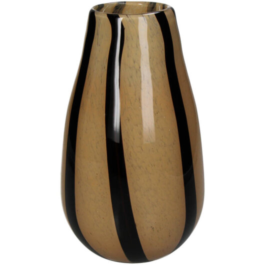 KRST Vase Streifen pfirsischfarben ca. 14x14x23cm