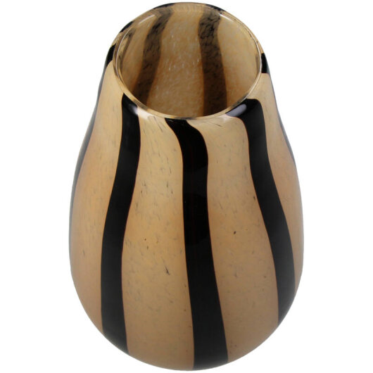 KRST Vase Streifen pfirsischfarben ca. 14x14x23cm