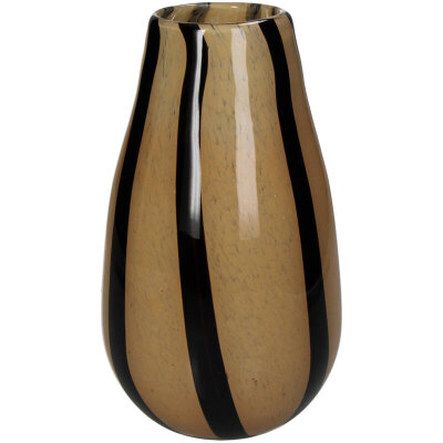 KRST Vase Streifen pfirsischfarben ca. 14x14x23cm