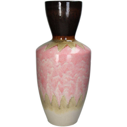 KRST Vase african style | rosa ca. 23x23x50cm