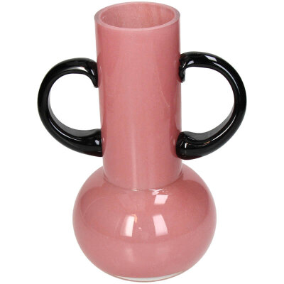 KRST Vase mit zwei Henkel | rosa ca. 17x12,5x23cm
