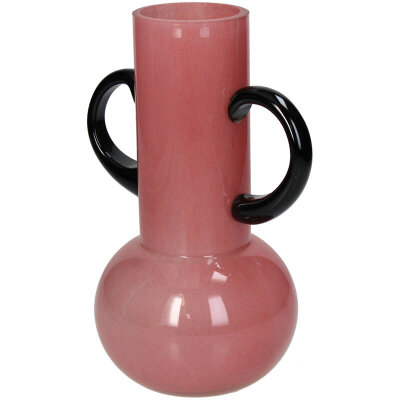 KRST Vase mit zwei Henkel | rosa ca. 17x12,5x23cm