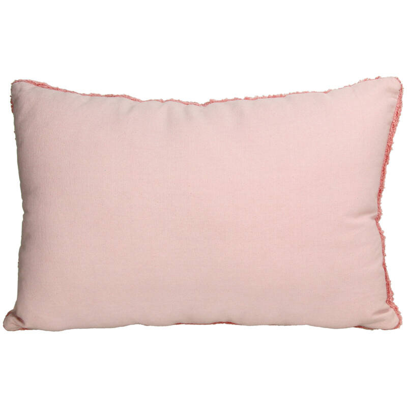 KRST IBIZA Dekokissen 60x40cm orange mit rosa Schrift
