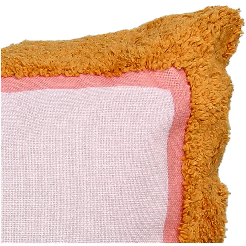 KRST ST. TROPEZ Dekokissen 60x40cm rosa mit petrol Schrift