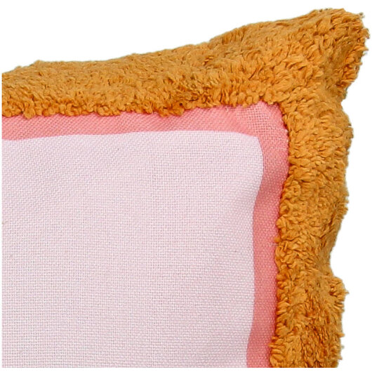 KRST ST. TROPEZ Dekokissen 60x40cm rosa mit petrol Schrift