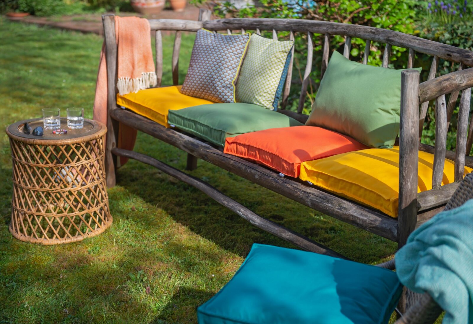 H.O.C.K. Classic Uni Outdoor Kissen 60x40cm grün