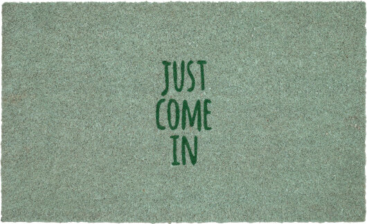 GIFTY Fußmatte JUST COME IN | mint grün ca. 45x75cm