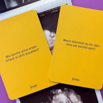 finimi Ask & Task Kartenset zur Geburt