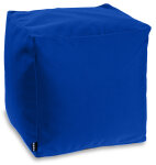 H.O.C.K. Classic Uni Outdoor Bean Cube Pouf 40x40x40cm royal blau