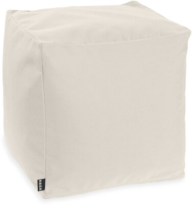 H.O.C.K. Classic Uni Outdoor Bean Cube Pouf 40x40x40cm creme