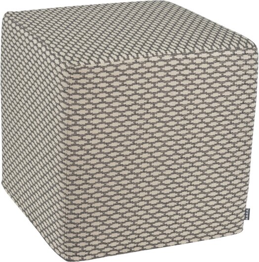 H.O.C.K. Nalou Hocker Cube eckig 45x45x45cm schwarz gemustert