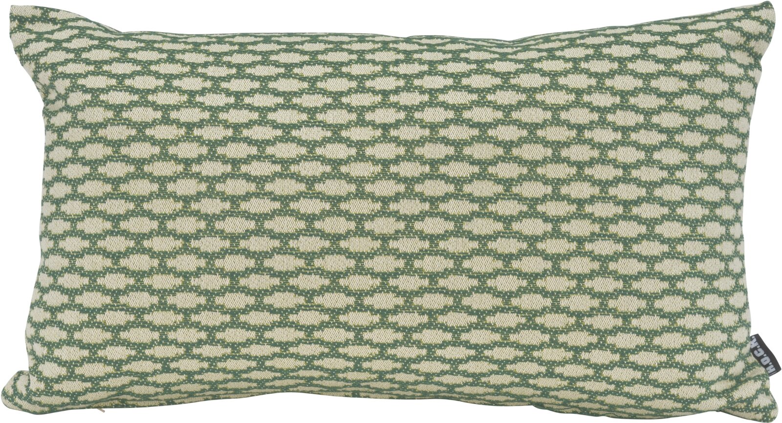 H.O.C.K. Nalou Dekokissen 50x30cm grün gemustert