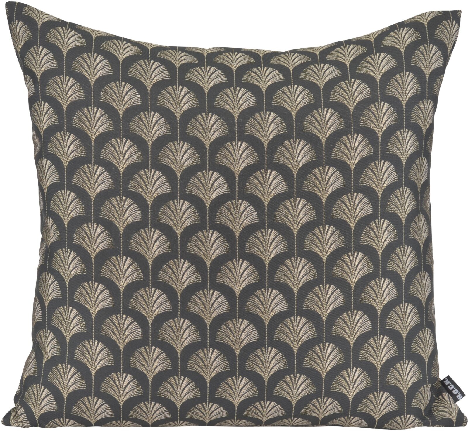 H.O.C.K. Erny Dekokissen 50x50cm schwarz gold Gingko