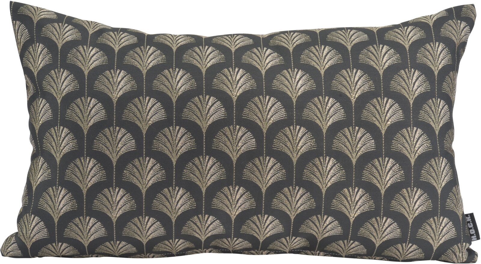 H.O.C.K. Erny Dekokissen 50x30cm schwarz gold Gingko