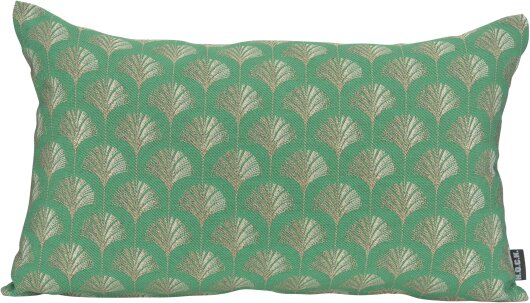 H.O.C.K. Erny Dekokissen 50x30cm grasgrün gold Gingko
