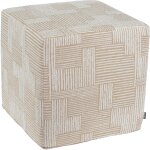H.O.C.K. Lou Hocker Cube 45x45x45cm beige ecru