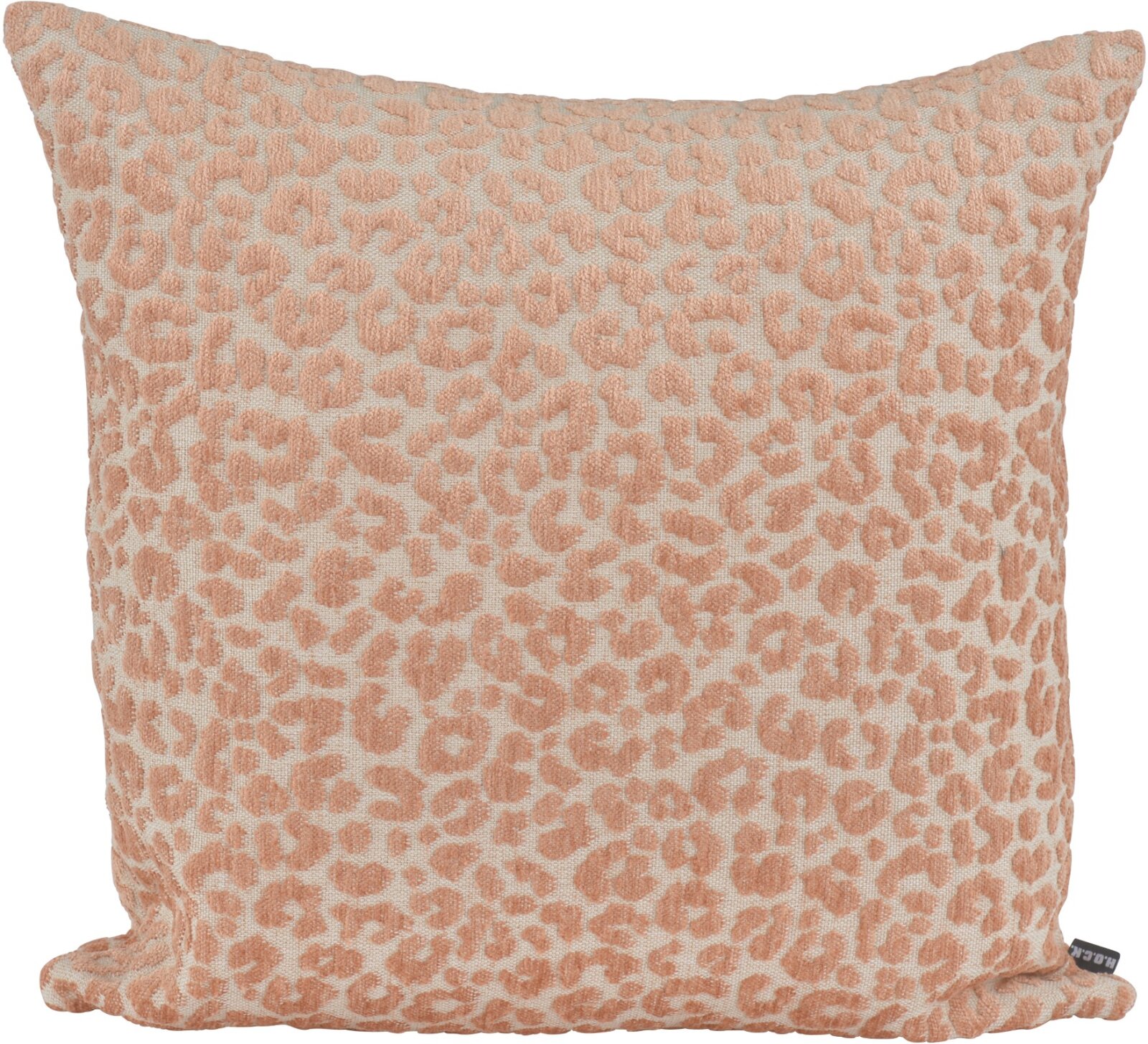 H.O.C.K. Tamaro Rückenkissen 60x60cm salmon powder Leo-Muster