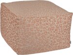 H.O.C.K. Tamaro Bean Cube Hocker 55x55x35cm salmon powder...