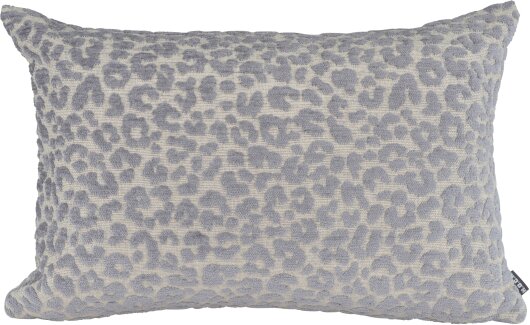 H.O.C.K. Tamaro Dekokissen 60x40cm grau-blau Leo-Muster