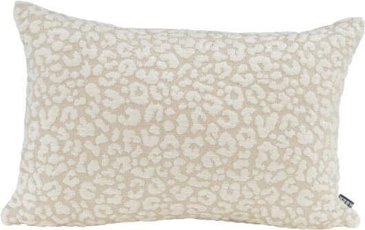 H.O.C.K. Tamaro Dekokissen 60x40cm beige ecru Leo-Muster