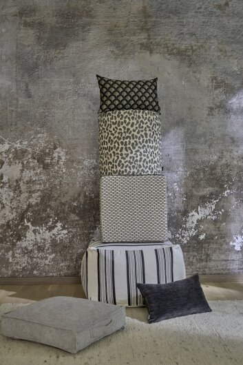 H.O.C.K. Sera Duo Hocker Bean Cube 60x60x40cm schwarz grau