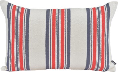 H.O.C.K. Sera Duo Dekokissen 60x40cm rot blau Doppelstreifen