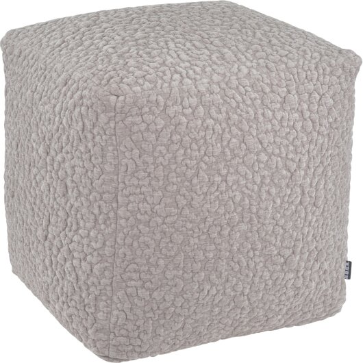 H.O.C.K. Pantery Bean Cube Pouf 40x40x40cm hellgrau Bubble