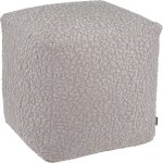 H.O.C.K. Pantery Bean Cube Pouf 40x40x40cm hellgrau Bubble