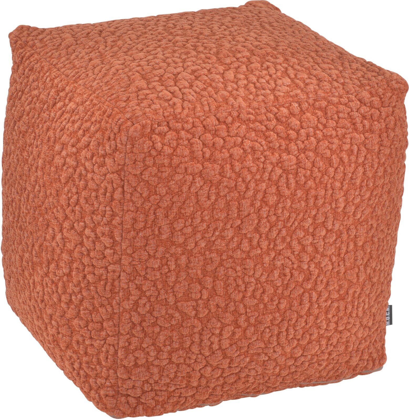 H.O.C.K. Pantery Bean Cube Pouf 40x40x40cm terra kastanie Bubble