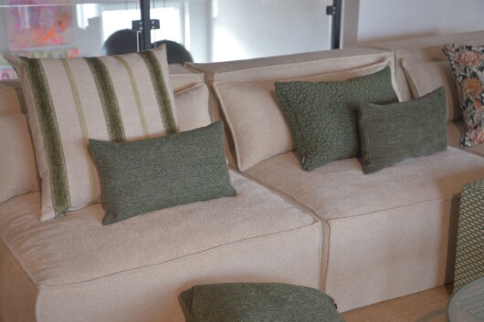 H.O.C.K. Pantery Dekokissen 60x40cm olive Bubble