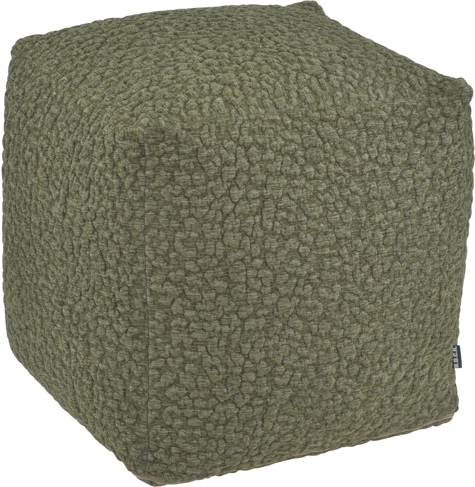 H.O.C.K. Pantery Bean Cube Pouf 40x40x40cm olive Bubble