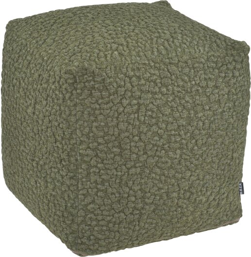 H.O.C.K. Pantery Bean Cube Pouf 40x40x40cm olive Bubble