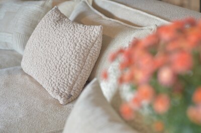 H.O.C.K. Pantery Dekokissen 60x40cm taupe Bubble