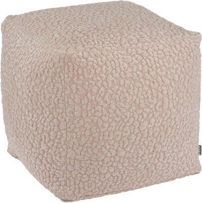 H.O.C.K. Pantery Bean Cube Pouf 40x40x40cm taupe Bubble