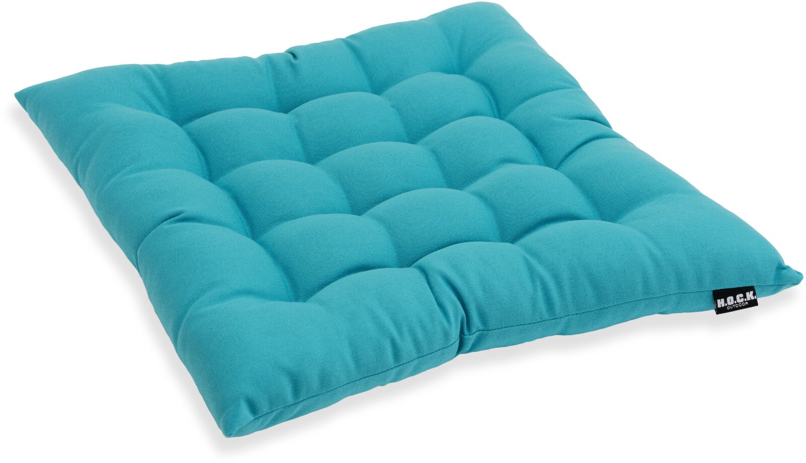 H.O.C.K. 16-Punkt-Steppkissen Outdoor STEPPY ca. 40x40x6cm Classic uni türkis