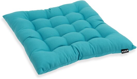 H.O.C.K. 16-Punkt-Steppkissen OUTDOOR ca. 40x40x6cm Classic uni türkis