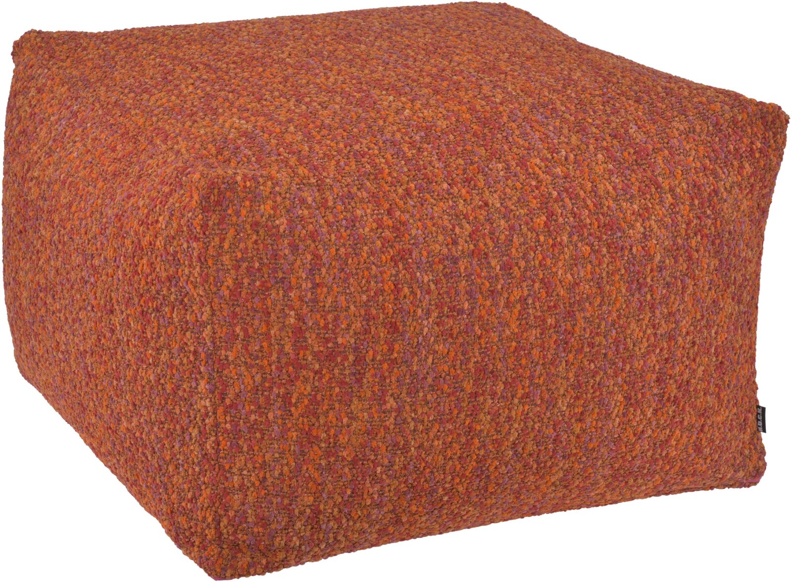 H.O.C.K. Becci Hocker Bean Cube 60x60x40cm terra burgund Bouclé-Struktur