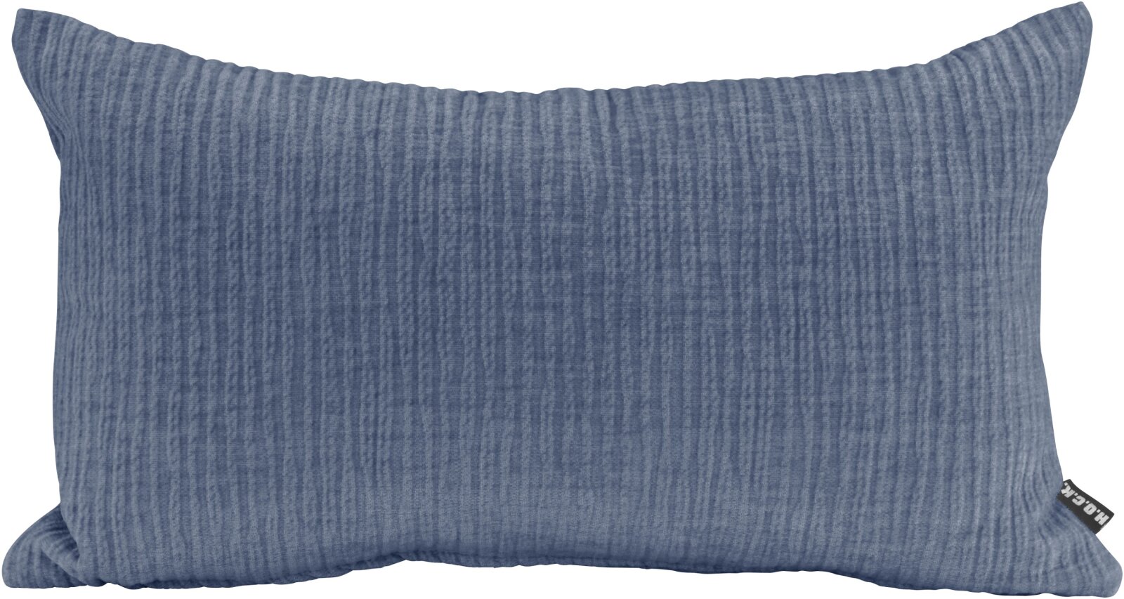 H.O.C.K. Jonny Dekokissen 50x30cm jeansblau schmaler Cord