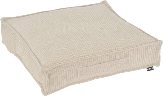 H.O.C.K. Jonny Matratzenkissen 50x50x10cm beige ecru schmaler Cord